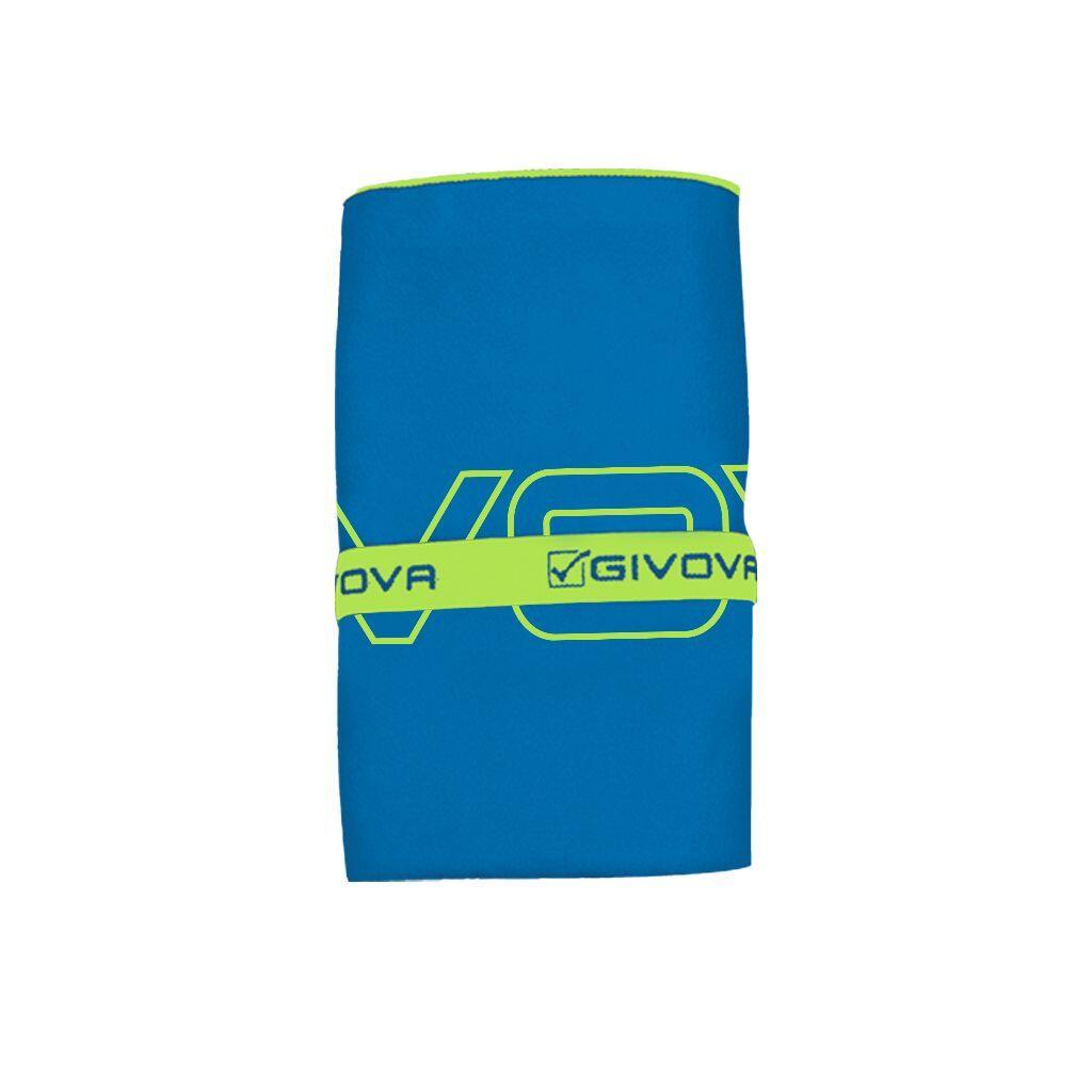 GIVOVA Givova Sport Towel Royal Blue -Green -Microfibra rápida -Diando