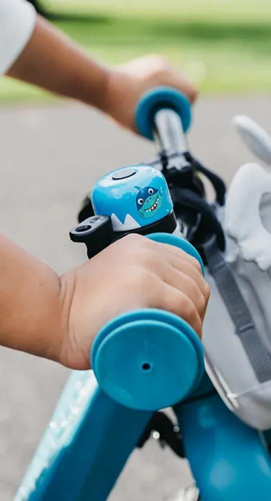 AFFENZAHN Fahrradklingel Hai Petrol  stylische Kinder-Fahrradklingel aus Alu... 2/3