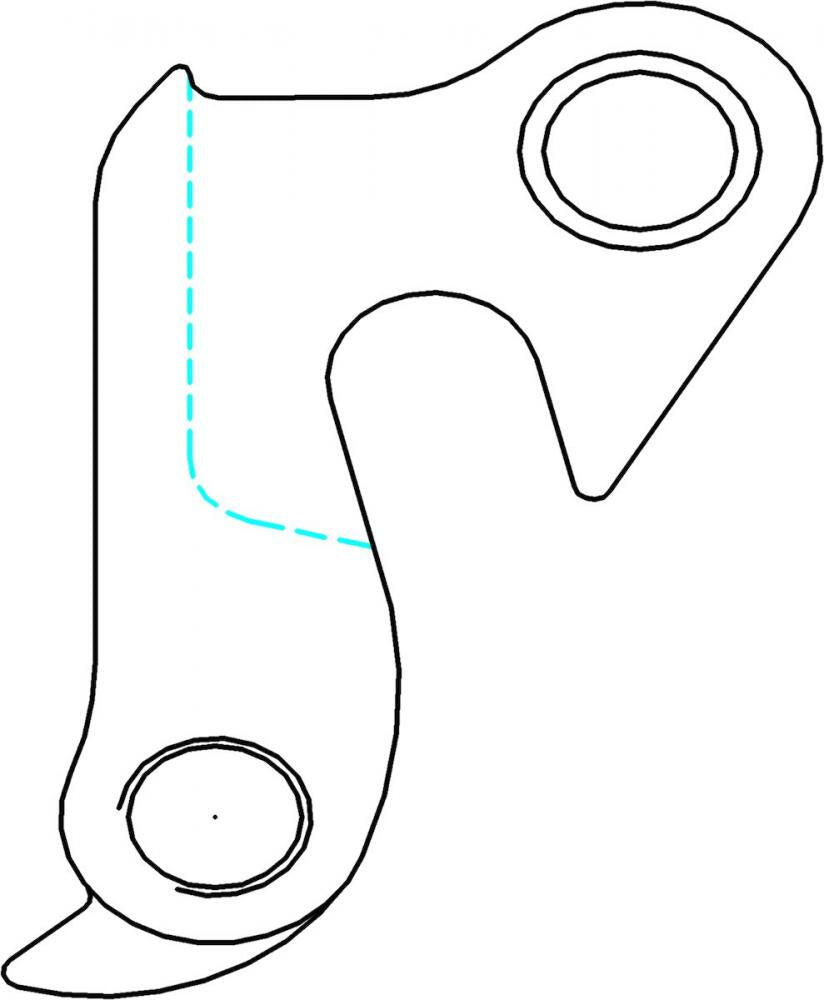 MCG Parts Schaltauge DH-010 für Centurion & Merida - Ersatzteil 200g 2/3