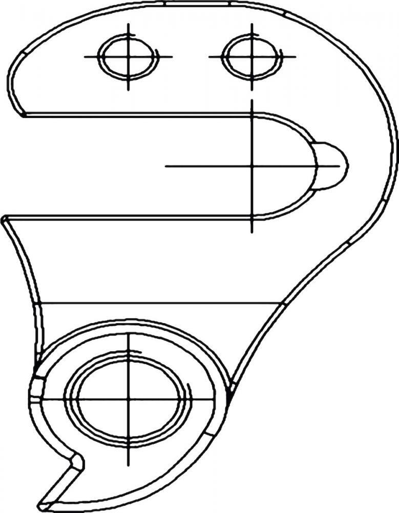 MCG Parts Schaltauge DH-019 für Centurion & Merida - Ersatzteil Größe 019 2/3