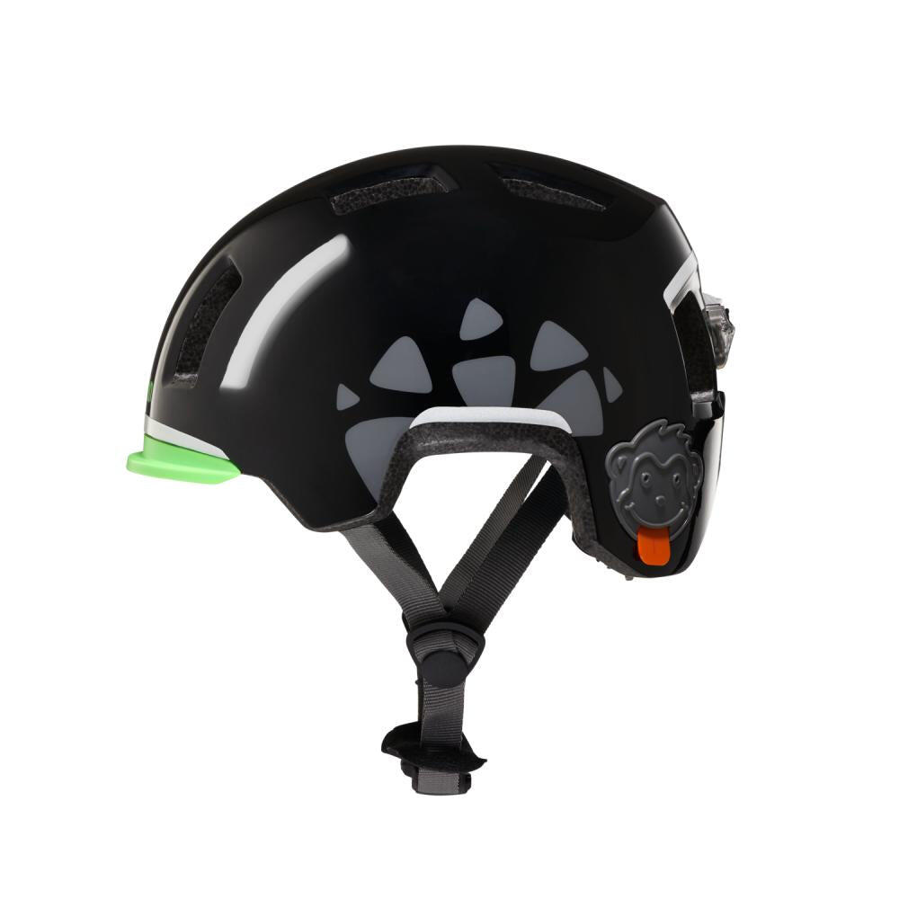 AFFENZAHN Helm Panther Schwarz Größe S 45-51cm Kopfumfang mit Sicherheits-Rüc... 2/3