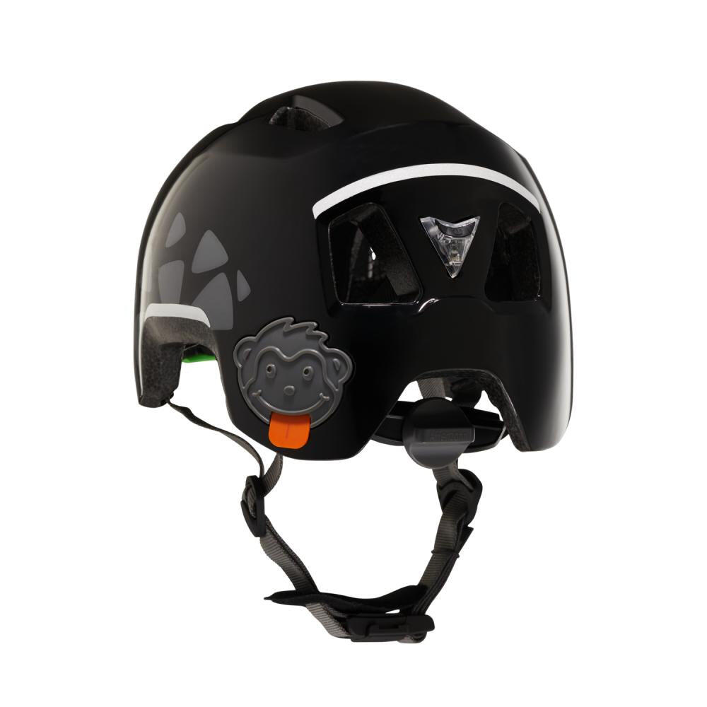 AFFENZAHN Helm Panther Schwarz Größe M 50-56cm Kopfumfang mit Sicherheits-Rüc... 3/3