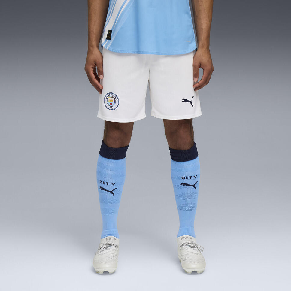 Męskie szorty Manchester City 25/26 PUMA White Team Light Blue
