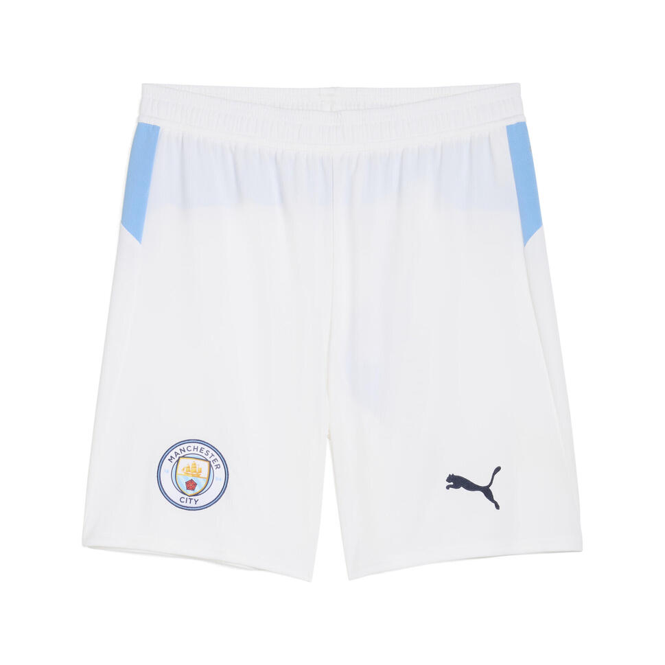 Męskie szorty Manchester City 25/26 PUMA White Team Light Blue