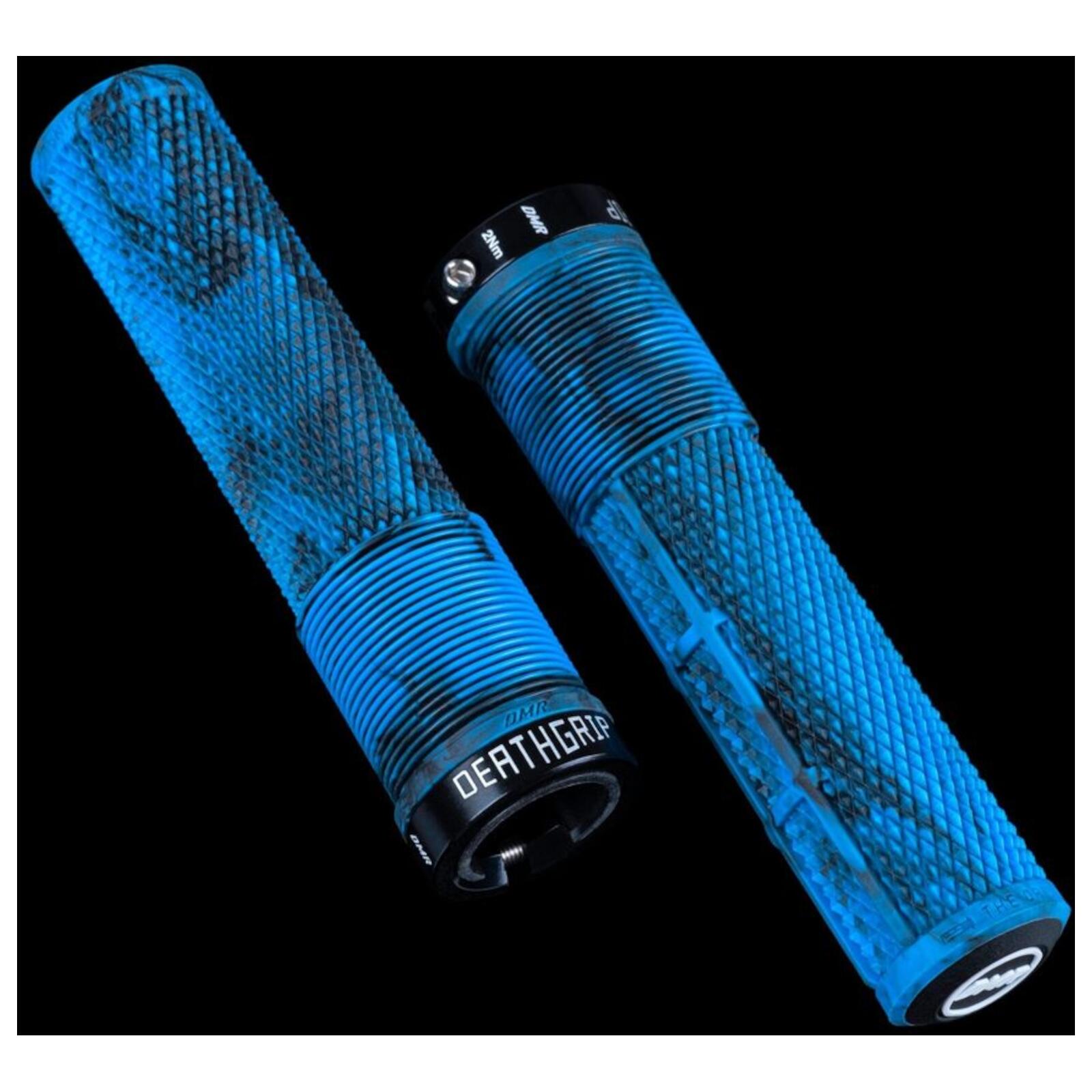 DMR Handlebar Grips DeathGrip 2 Flangeless - Thin - Blue Marble 5/5