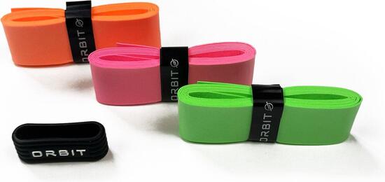 Overgrip Padel Orbit Rosa/Verde/Arancio – 3 pcs con anello in gomma