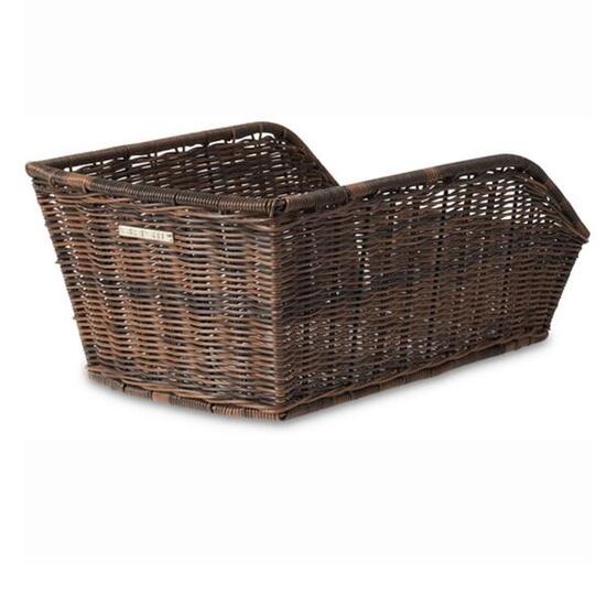 Cestino ruota posteriore "Cento Rattan Look" marrone naturale