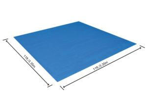 BESTWAY Tapis de sol carré 335x335cm pour piscine hors sol diamètre max 305cm