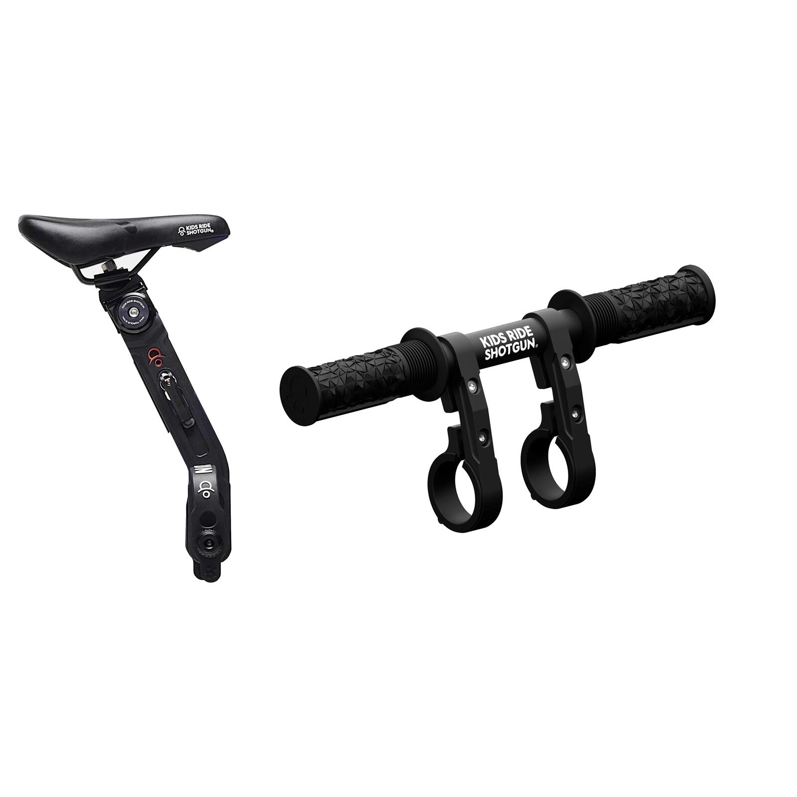 KIDS RIDE SHOTGUN Set seggiolino/manubrio anteriore per bambini MTB 2.0 - Nero