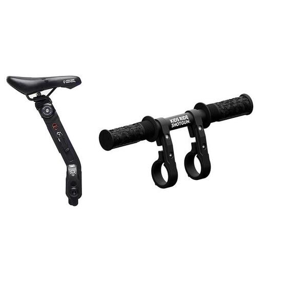 Set seggiolino/manubrio anteriore per bambini MTB 2.0 - Nero