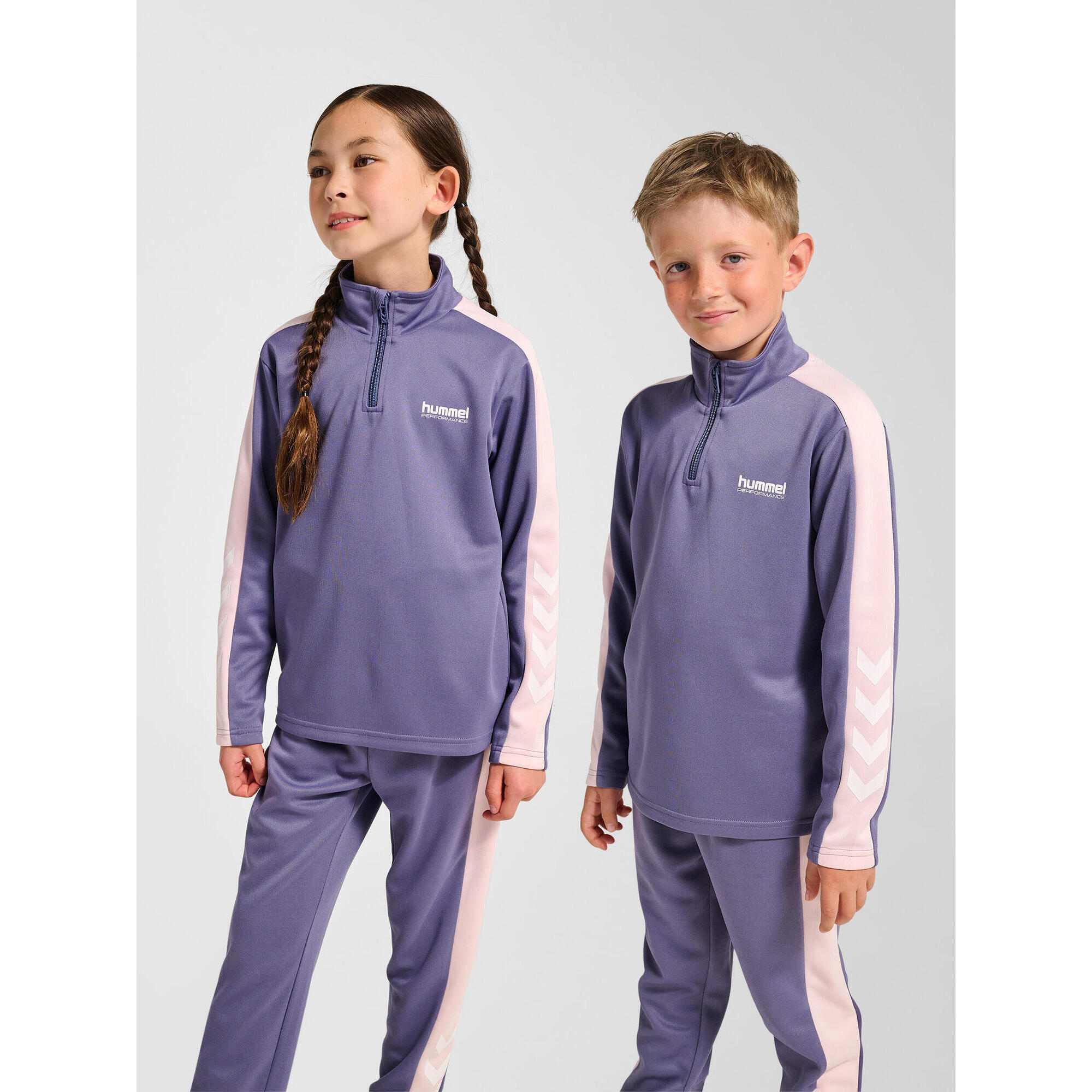 Hummel - Fermeture Éclair Zip Sweat-shirt Hmljr Goal Enfant Hummel - Pull - Mauve|violet - Decathlon