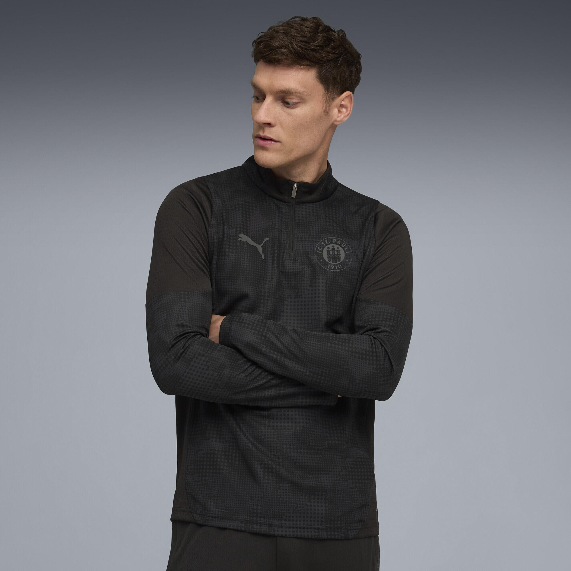 Męska bluza treningowa FC St. Pauli z zamkiem 1/4 PUMA