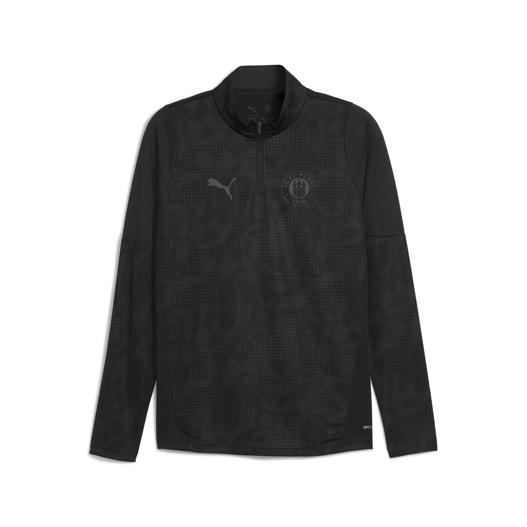 Puma - Haut D’entraînement À Col Zippé Fc st. pauli Homme Puma - T-shirt Manches Courtes - Noir - Decathlon