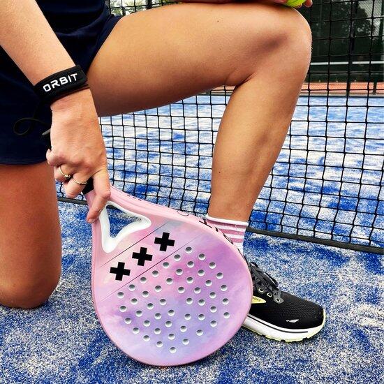 Raquete Padel Feminina Leve Controle Redonda 3D incl. Capa Jottem 5/6