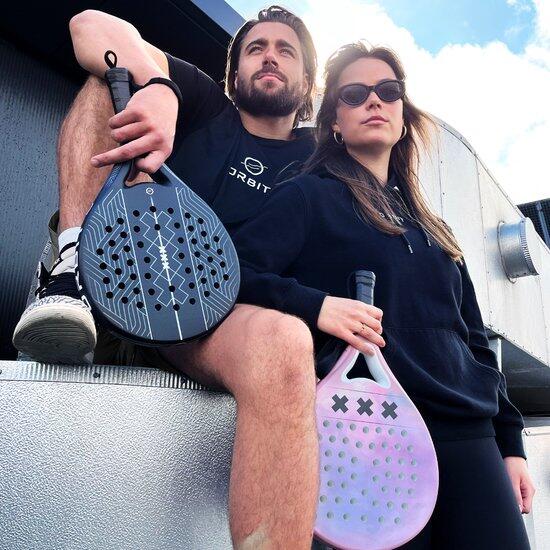 Raquete Padel Feminina Leve Controle Redonda 3D incl. Capa Jottem 6/6