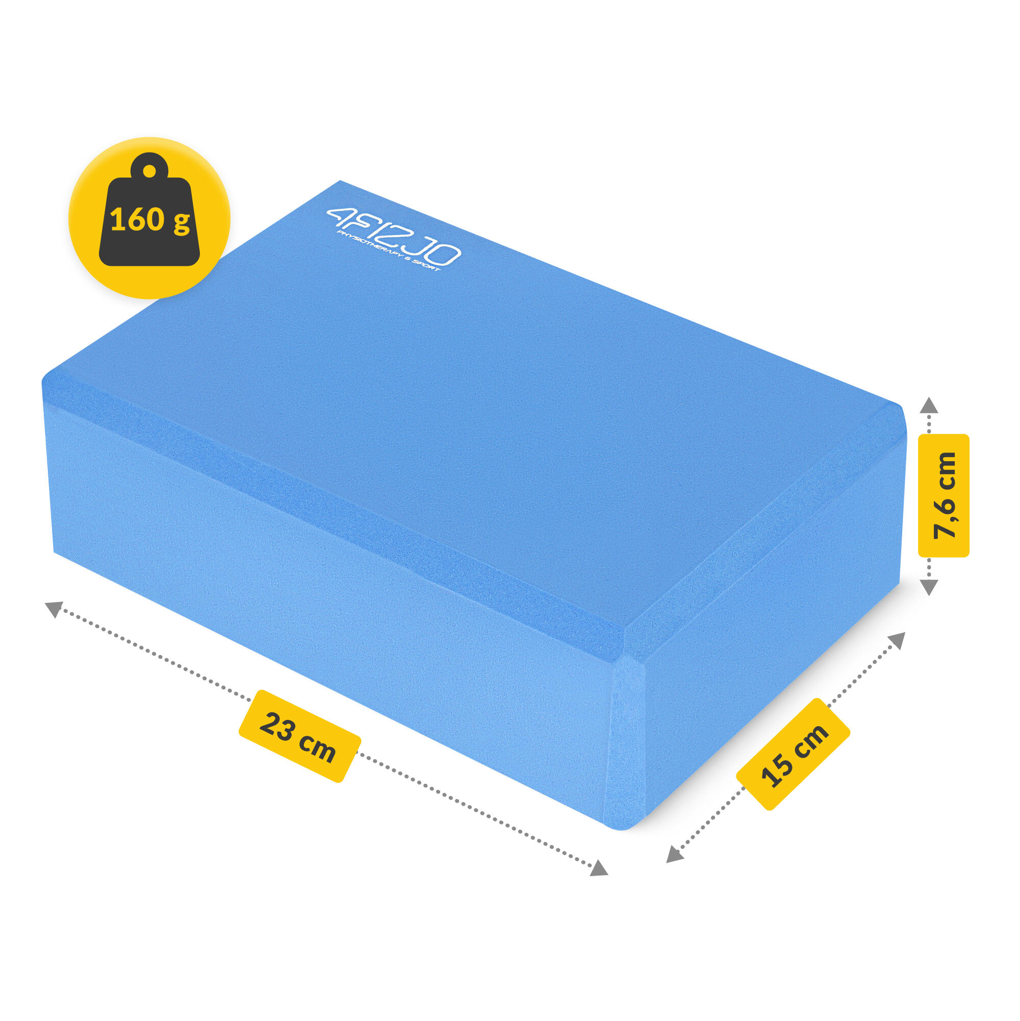Blocco yoga pilates schiuma EVA supporto stretching stabilità 4FIZJO 5/7