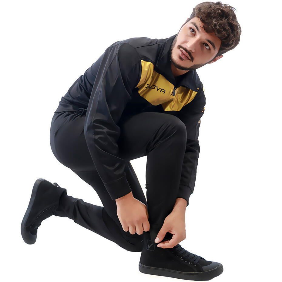 Survêtement Full Zip Homme - Givova or et noir 3/3