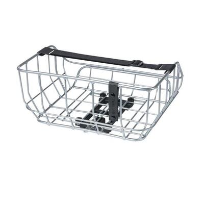 Basil portland - aluminium fietsmand mik - achterop - chroom