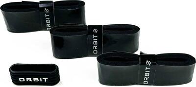 Orbit overgrip zwart – 3 stuks incl. rubberen ring