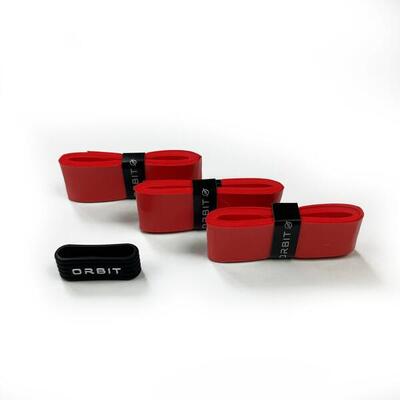 Orbit overgrip rood – 3 stuks incl. rubberen ring