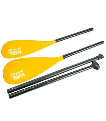 Dubbelzijdige peddel voor kajakken en paddleboarden. 2-in-1 peddel