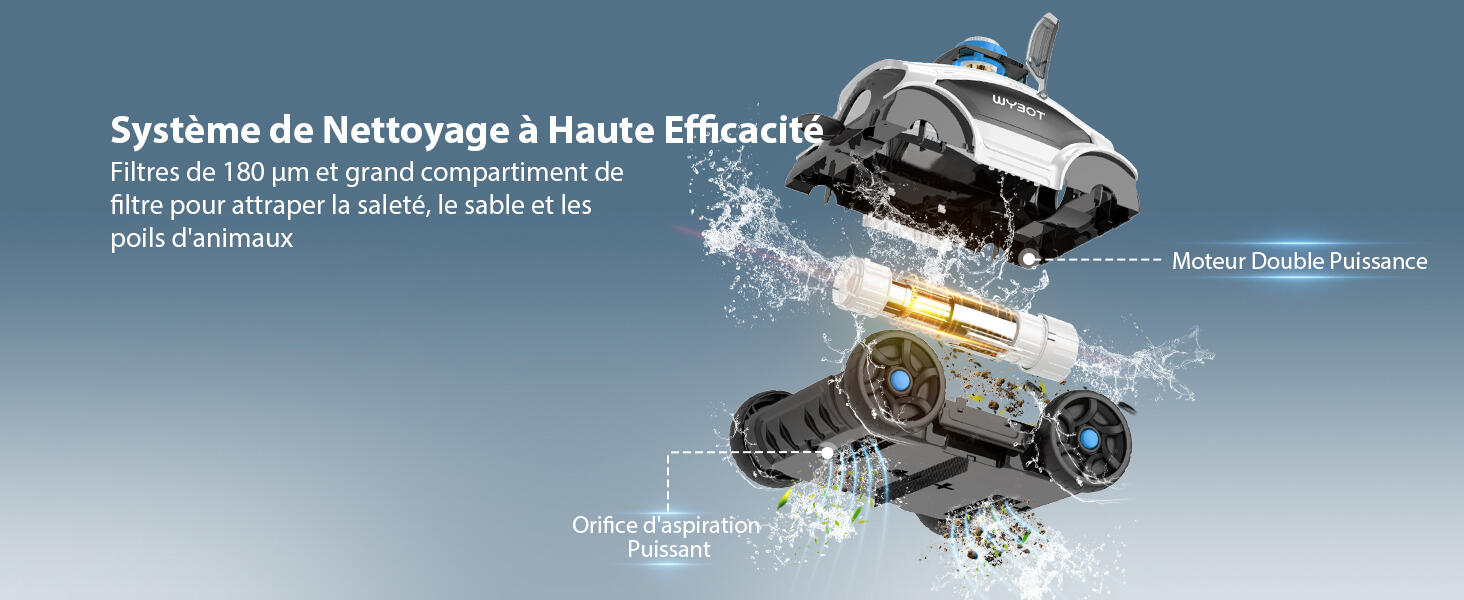 Robot de piscine sans fil Osprey 300 II 5/6