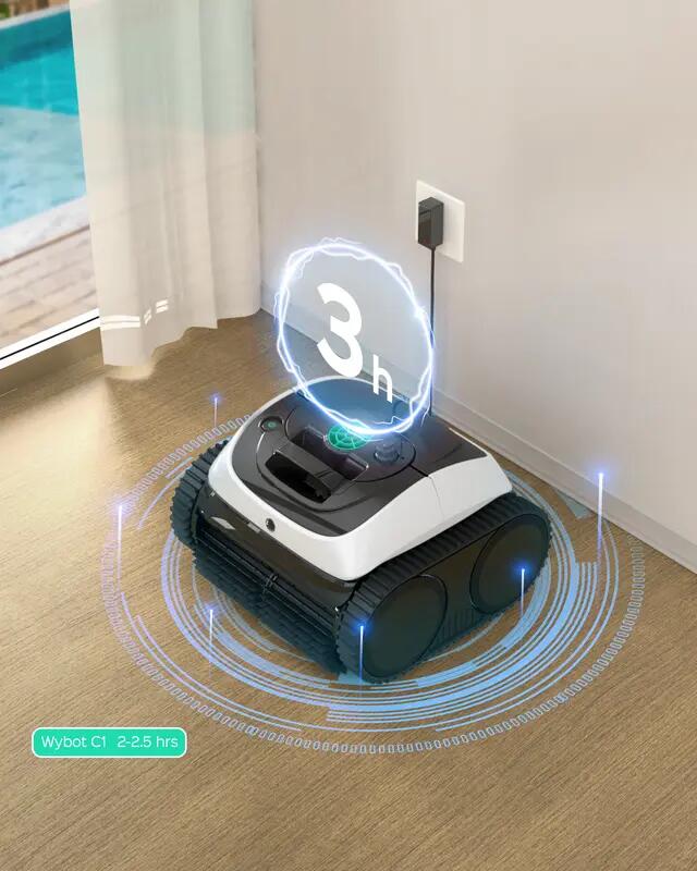 Robot de Piscine Sans Fil Wybot C1 - Nettoyage du Fond, des Parois 5/5