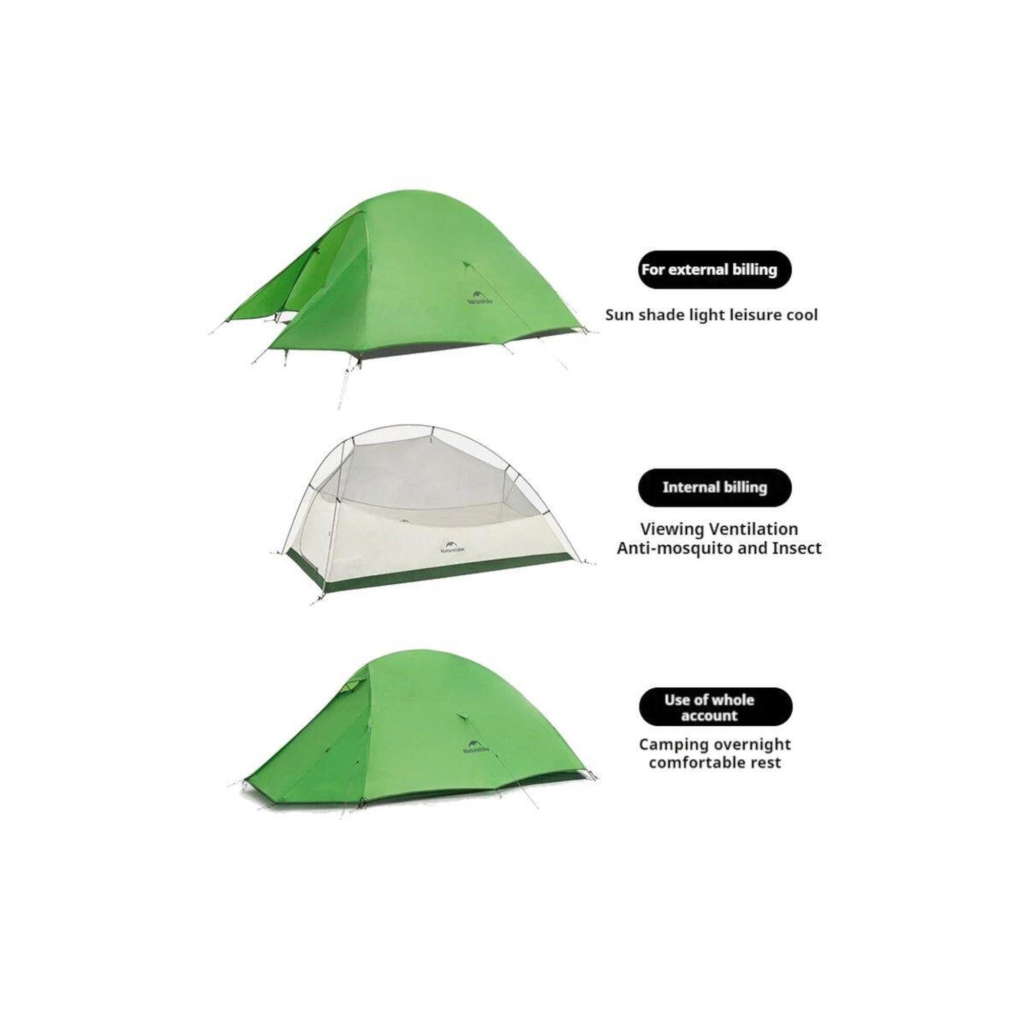 Cort Camping Cloud Up 2 Base 210T 2 Persoane