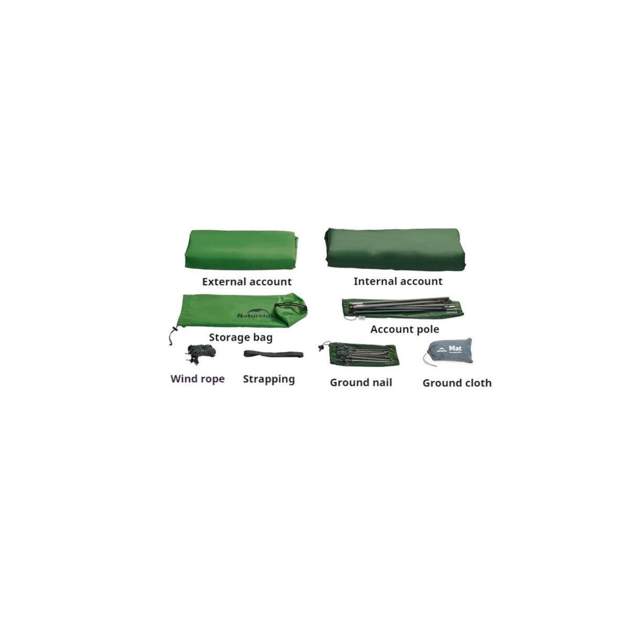 Cort Camping Cloud Up 2 Base 210T 2 Persoane