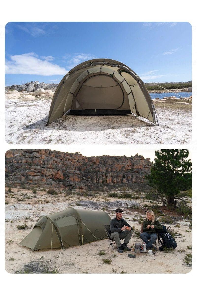 Tenda Trekking Opalus 3 15D 3 Posti Verde 3/4
