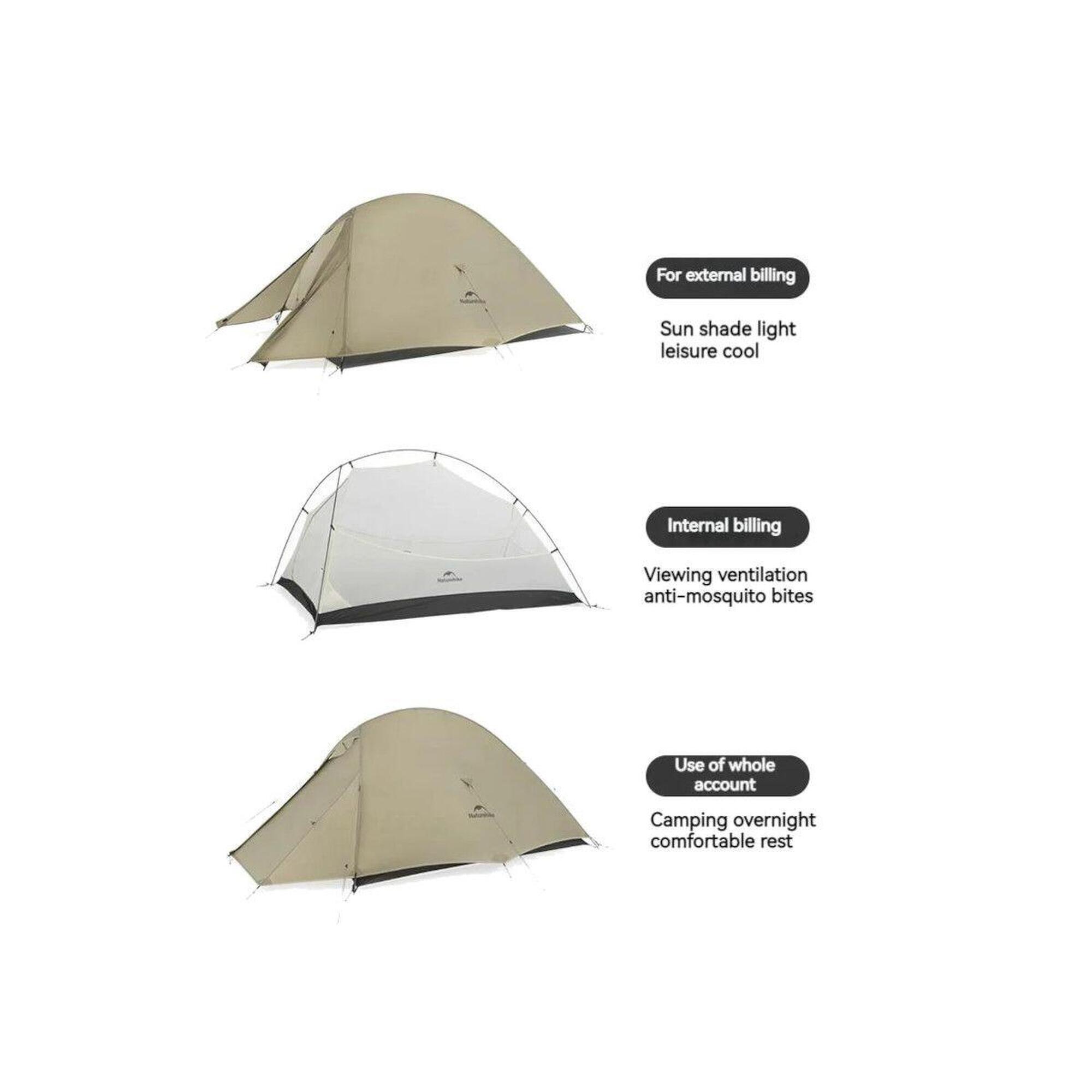 Cort Camping Cloud Up 2 Pro 20D 2 Persoane