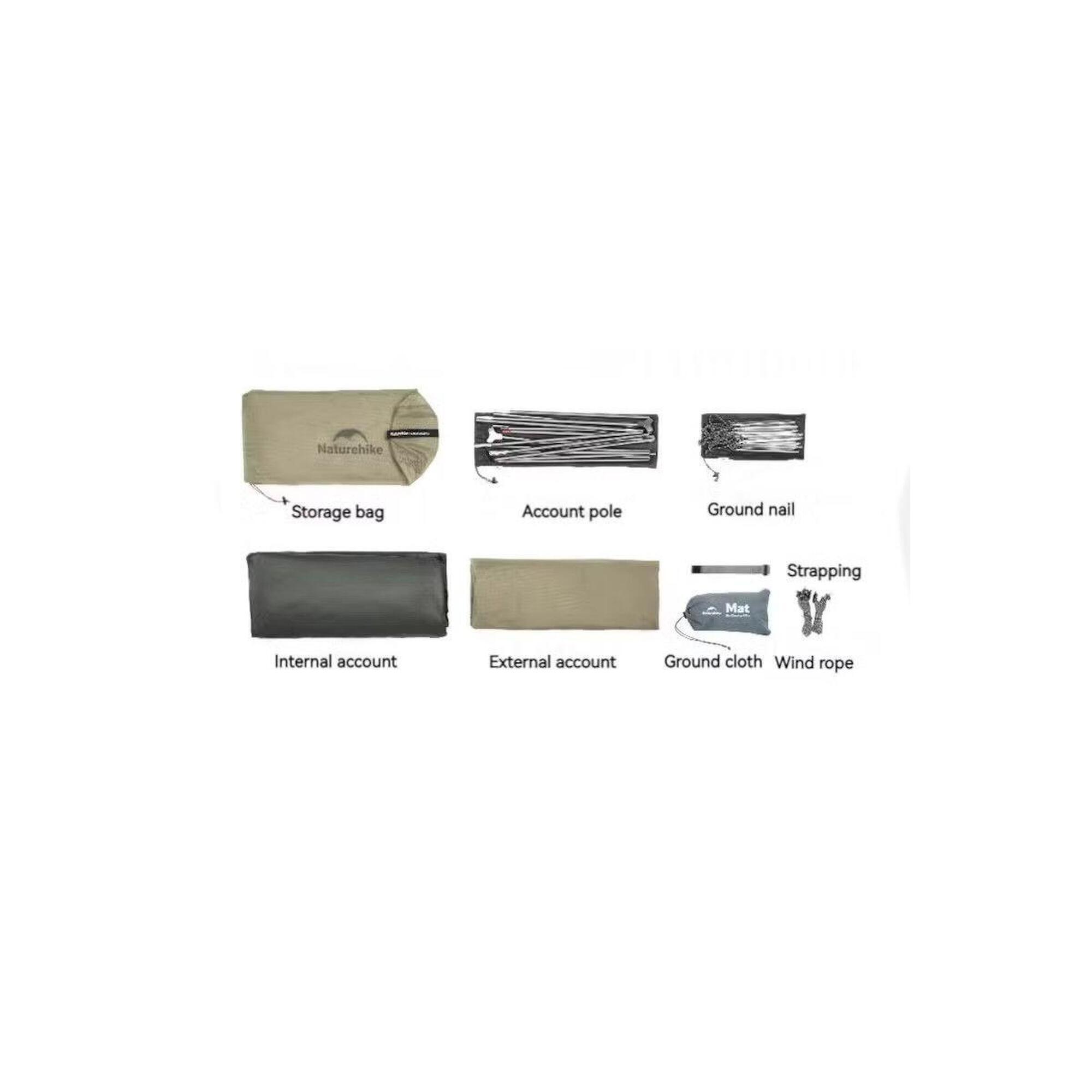 Cort Camping Cloud Up 2 Pro 20D 2 Persoane