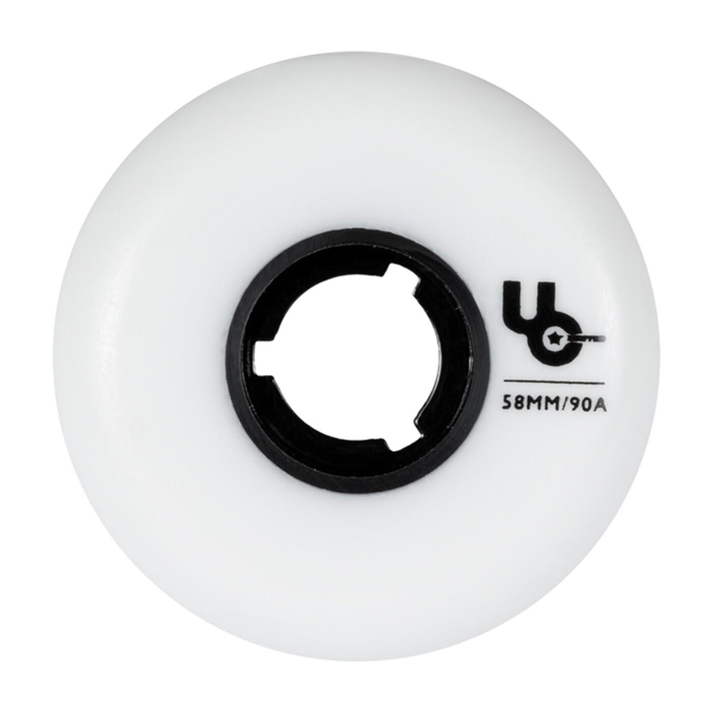 UNDERCOVER Roue Team 58mm 90A Blanc [x4] 1/5