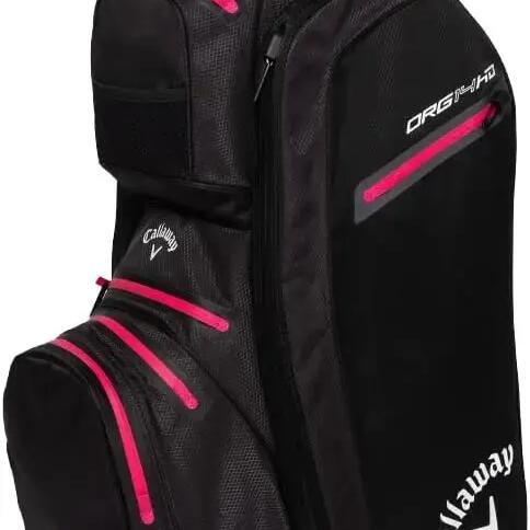 Callaway Golf ORG 14 HD 2025, Golf Cart Bag, Black/Charcoal/Pink