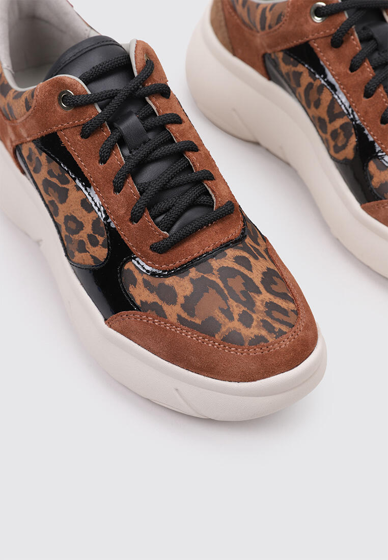 Chaussure de randonnée Baskets Femme Geox D46NHD  Animal prin 3/5