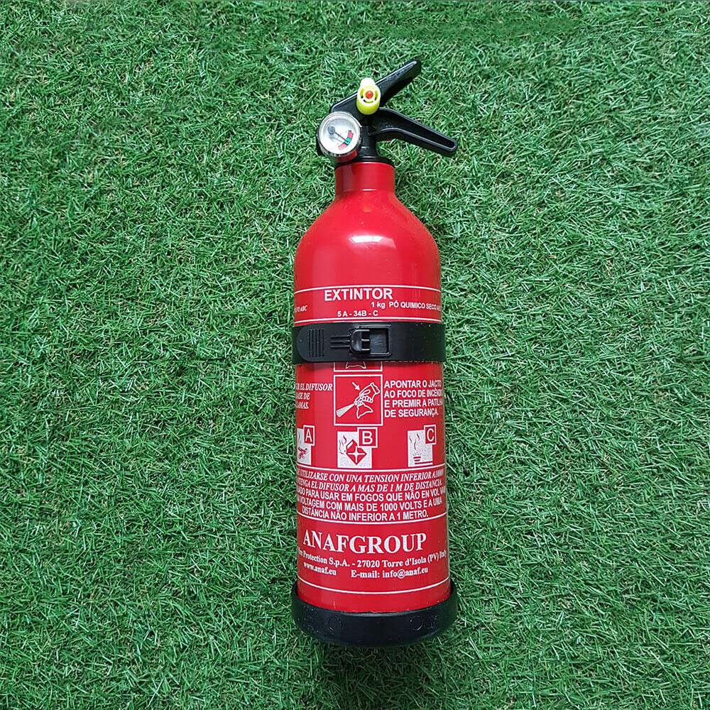 Extintor de 1 kg con manómetro 3/6