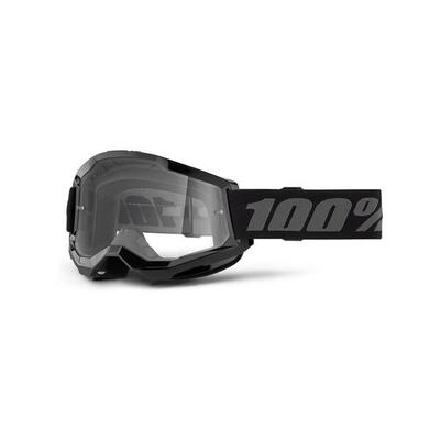 100% Strata 2 Goggle - Clear Lens FA23 black