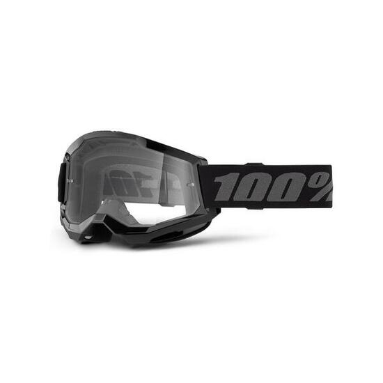 100% Strata 2 Goggle - Clear Lens FA23 black