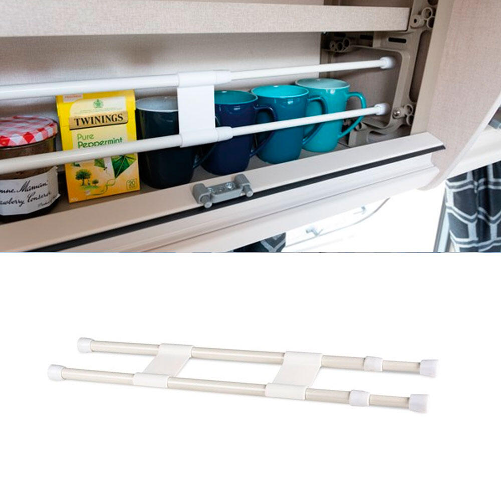 Barras extensibles para organizar neveras o armarios (40,5 a 71 cm) 2/3