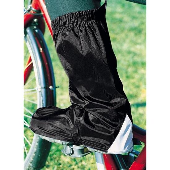 Hock Fahrradgamaschen Gamas schwarz, Gr. XXL, Schuhgr. 48, knielang