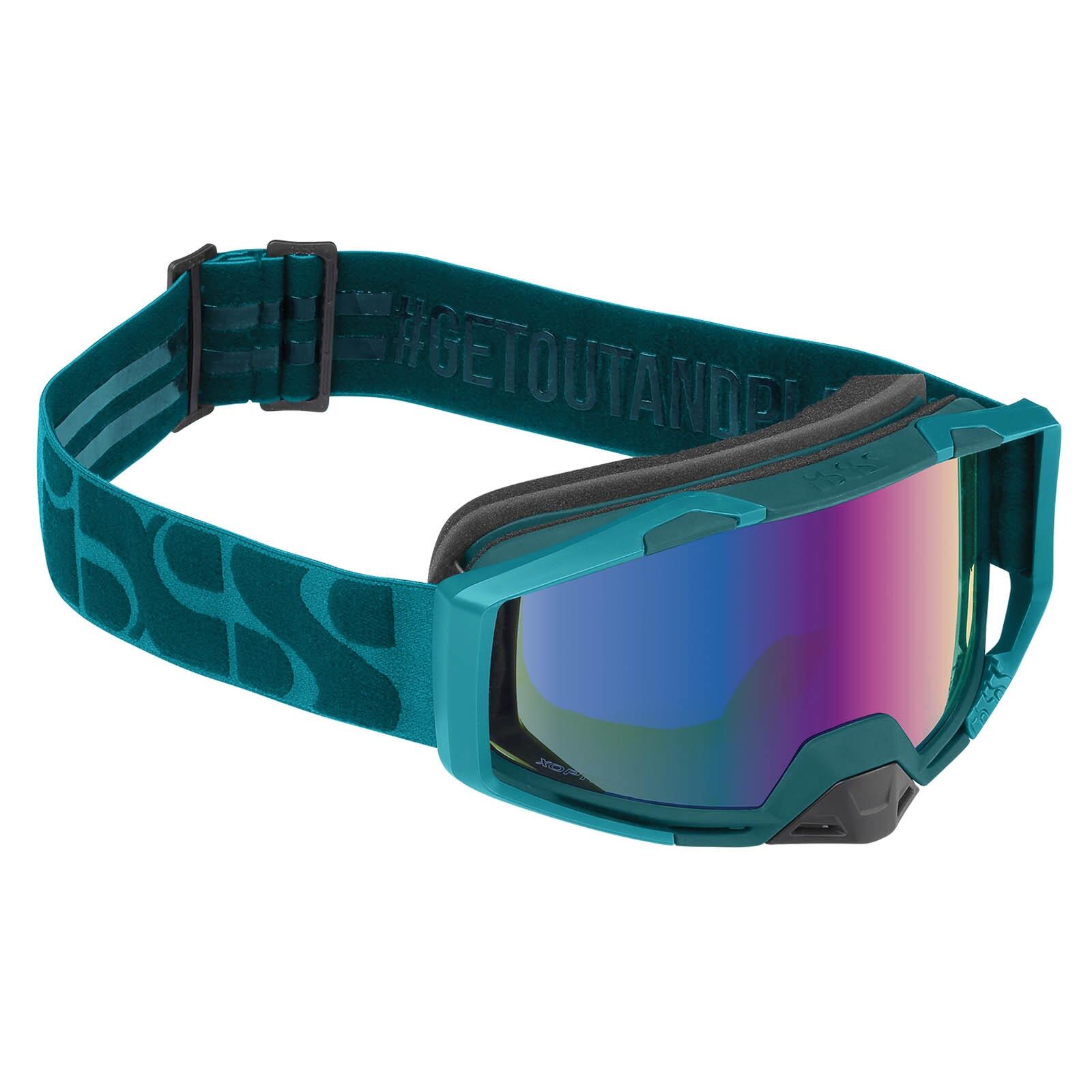 Ixs - Lunettes Vtt Goggle Trigger Mirror, Vert - Lunettes De Protection - Bleu - Taille Unique - Decathlon