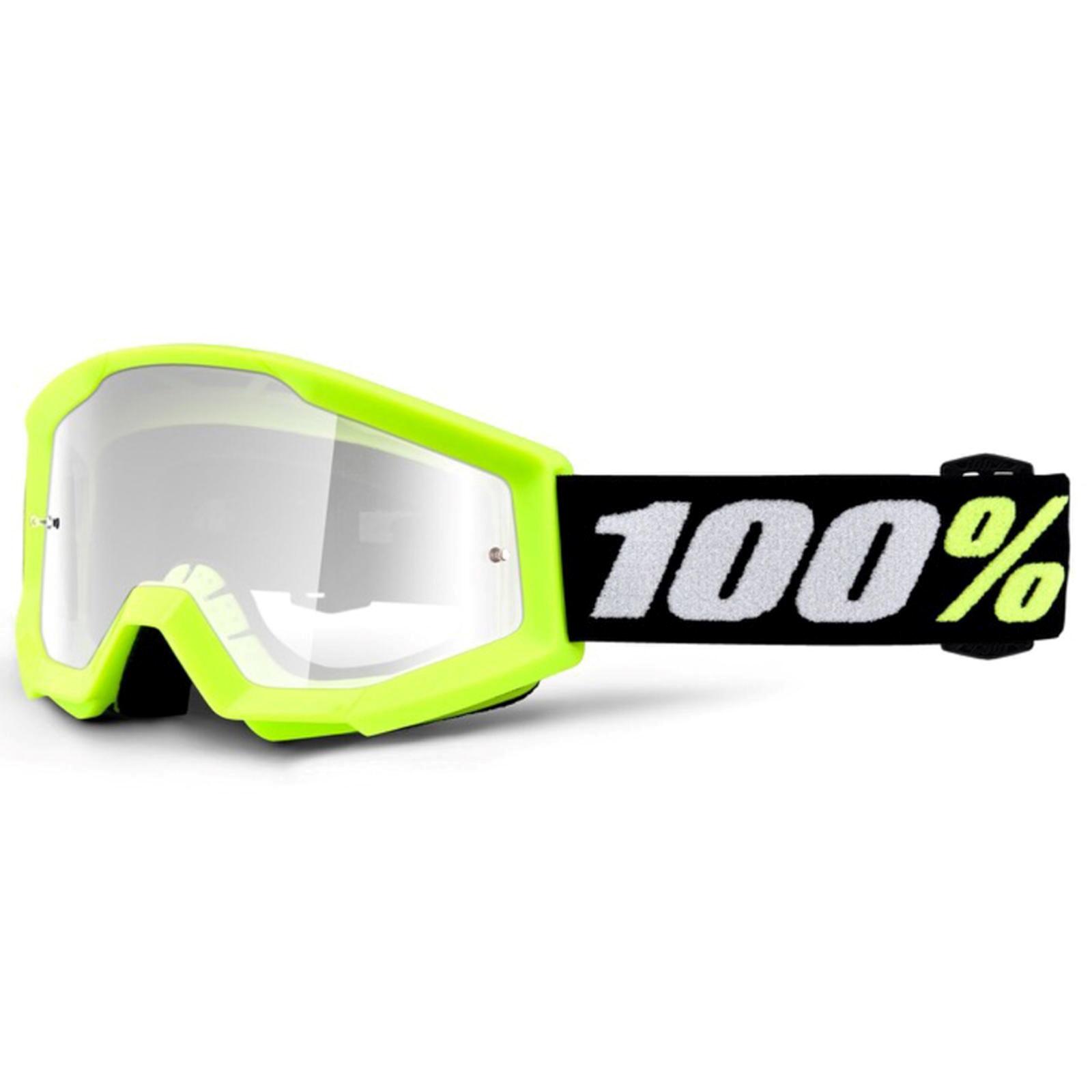 100% - Strata Mini Goggle - Lentille Claire - Jaune - Lunettes De Soleil - Jaune - Taille Unique - Decathlon