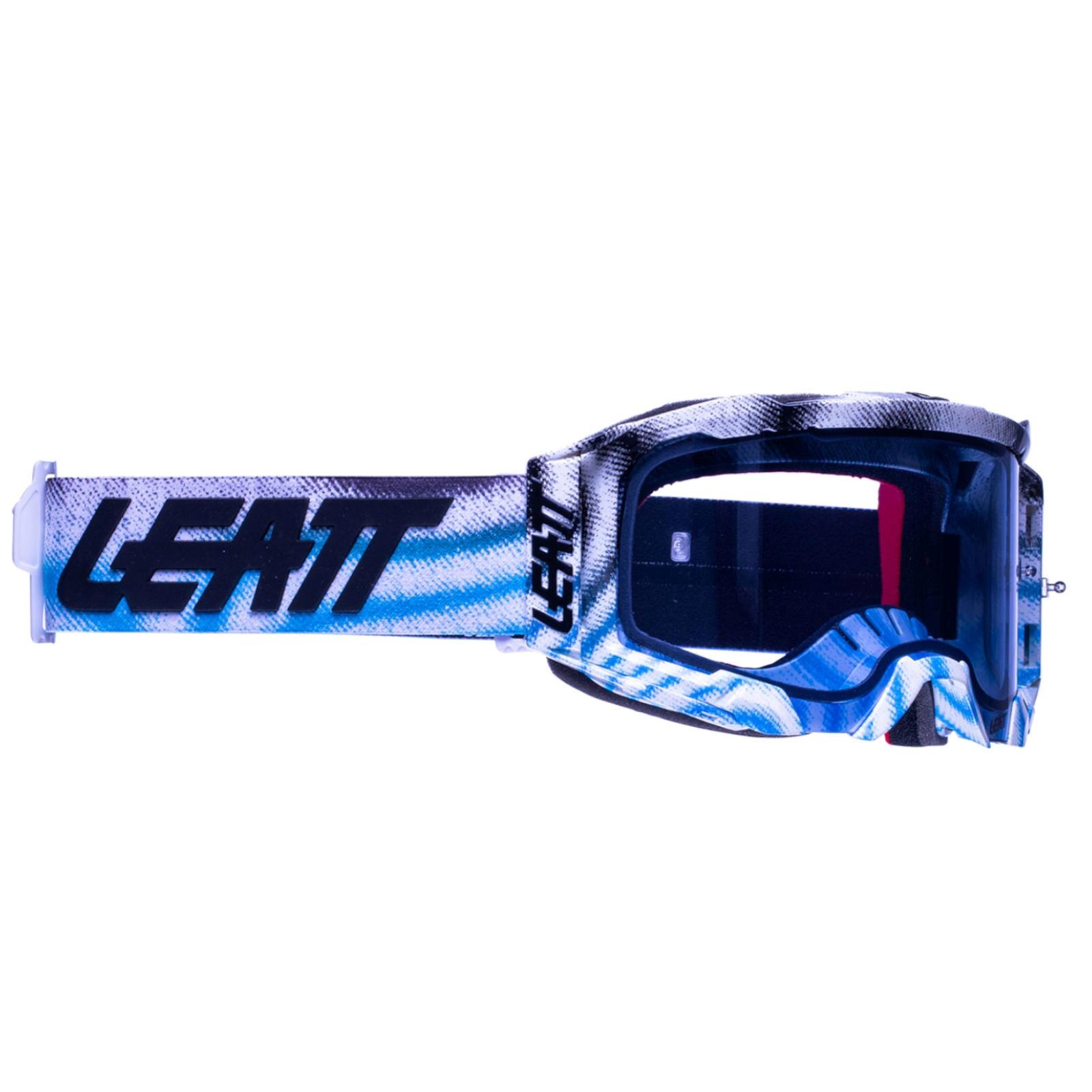Leatt - Velocity 5.5 Goggle Lentille Anti-buée Zebra Blue Blue - Lunettes De Protection - Bleu - Taille Unique - Decathlon