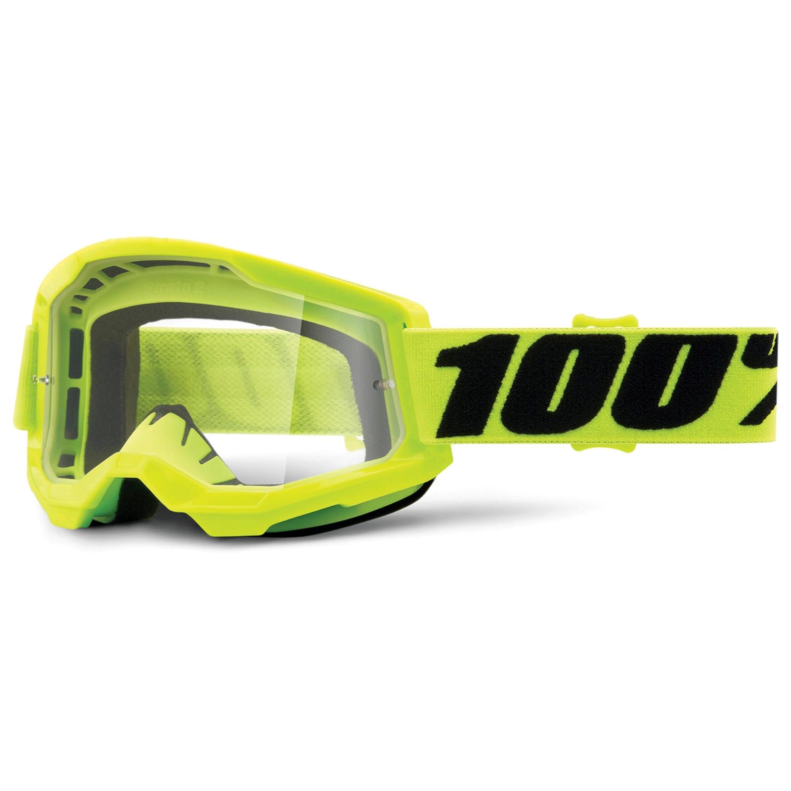 100% - Lunettes De Protection Strata 2 Jaune - Lunettes De Protection - Jaune - Taille Unique - Decathlon