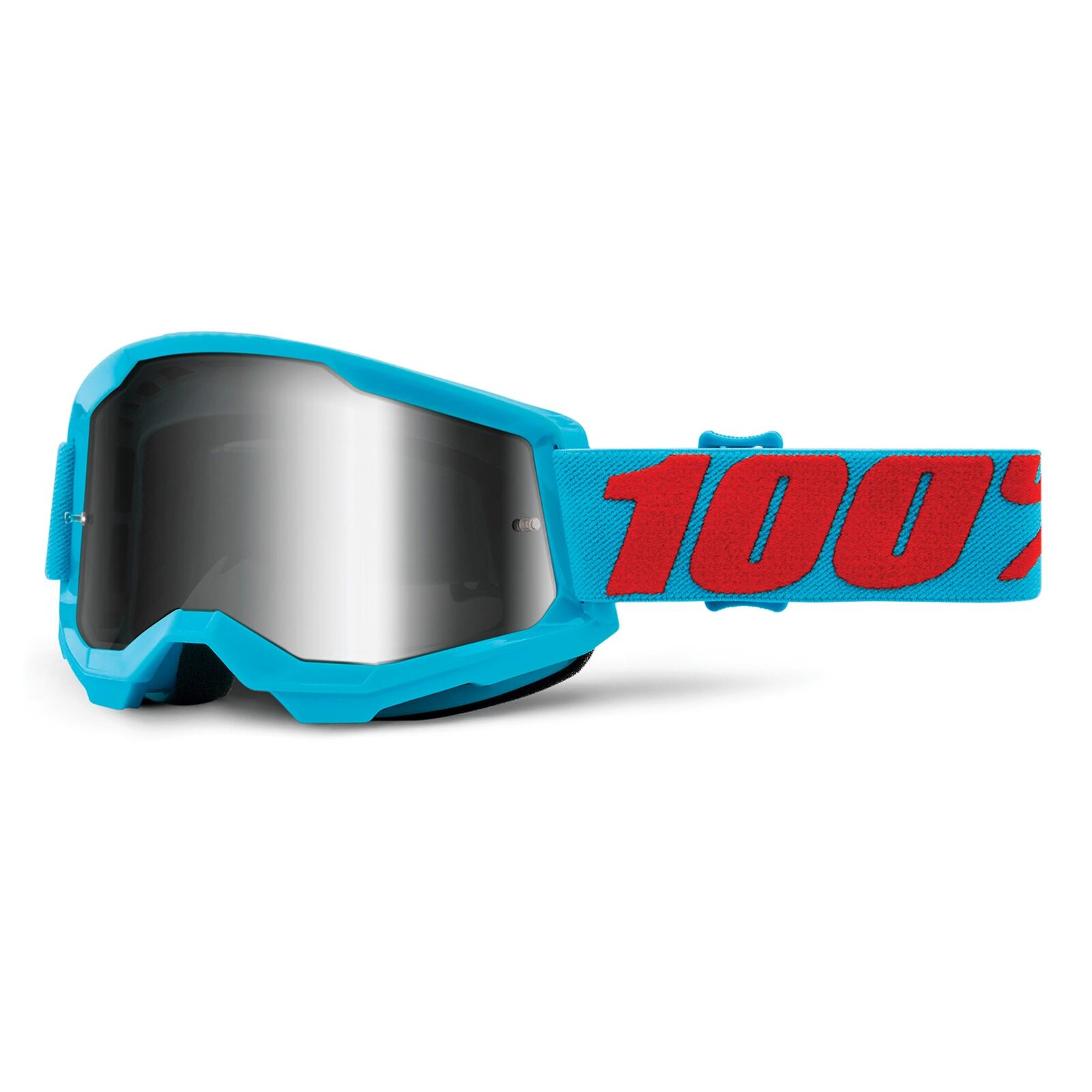 100% - Strata 2 Goggle - Lentille Miroir - Summit - Lunettes De Protection - Bleu - Taille Unique - Decathlon