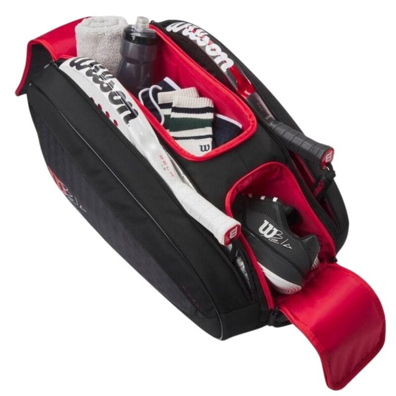 Borsa per Racchette Wilson Bela V3 Black/Red 3/5