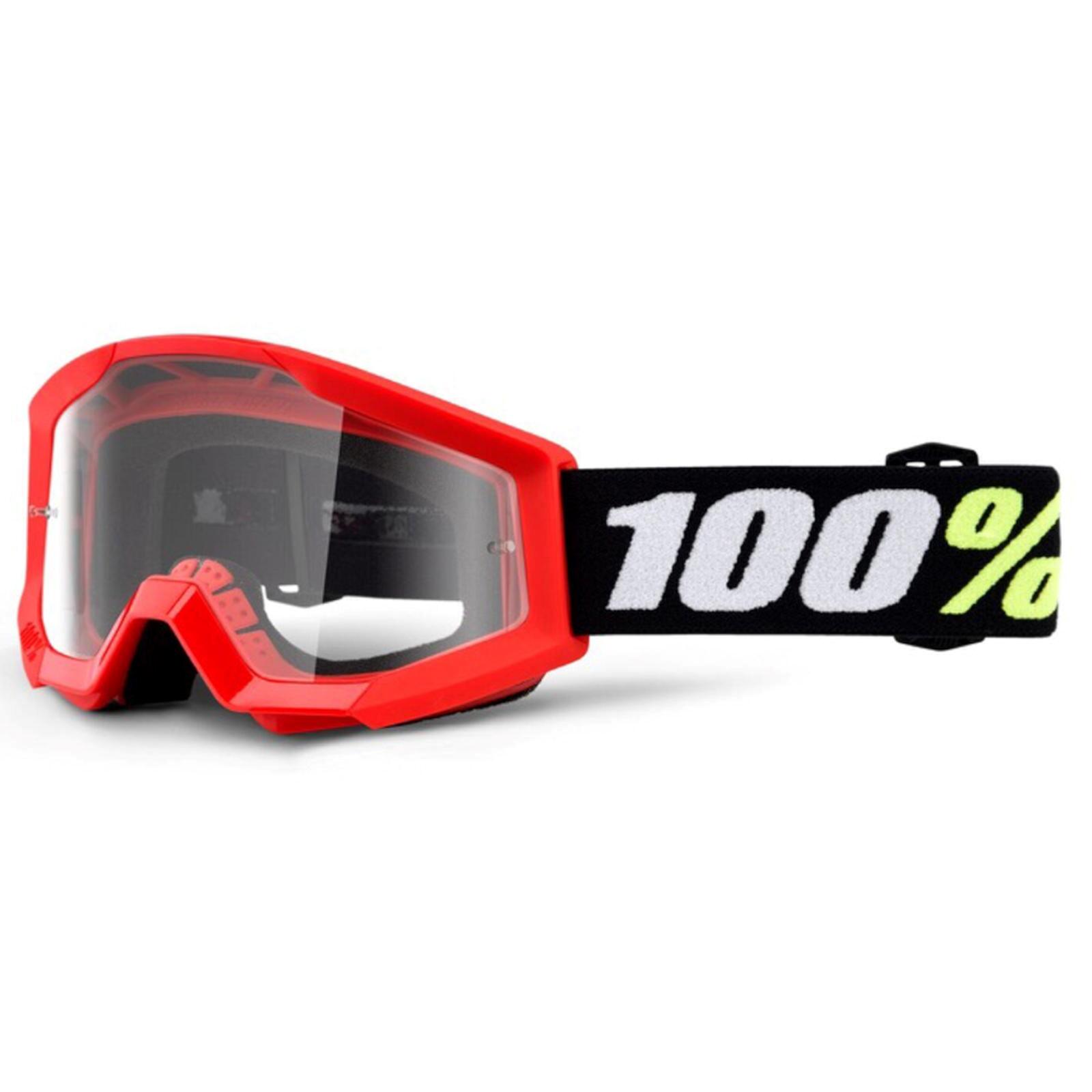 100% - Lunettes De Soleil De Sport Adulte Strata Mini Goggle Rouge - Lunettes De Soleil - Rouge - Taille Unique - Decathlon