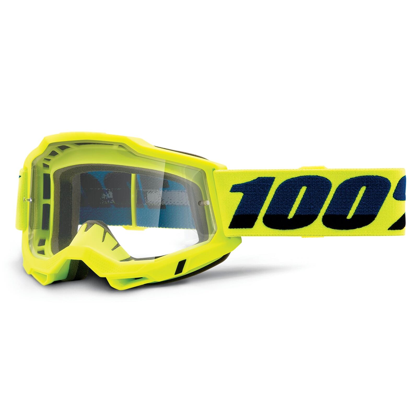 100% Accuri 2 OTG Goggle - Clear Lens Fluo Yellow 1/1