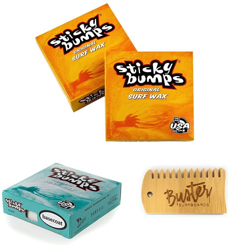 STICKY BUMPS STICKY BUMPS Original Surfboard Wax Surfwax Set warm