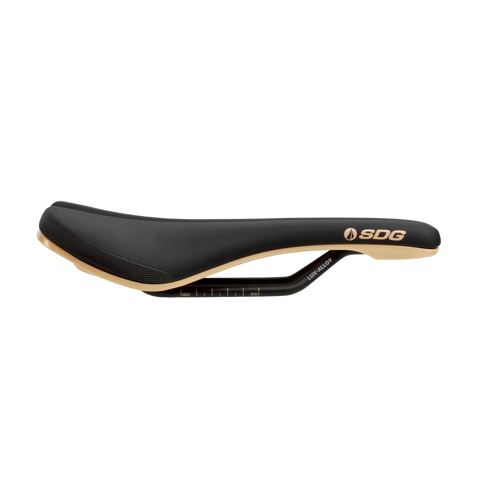 Selle SDG Bel-Air V3 - Rails aluminium noir/bronze 2/3